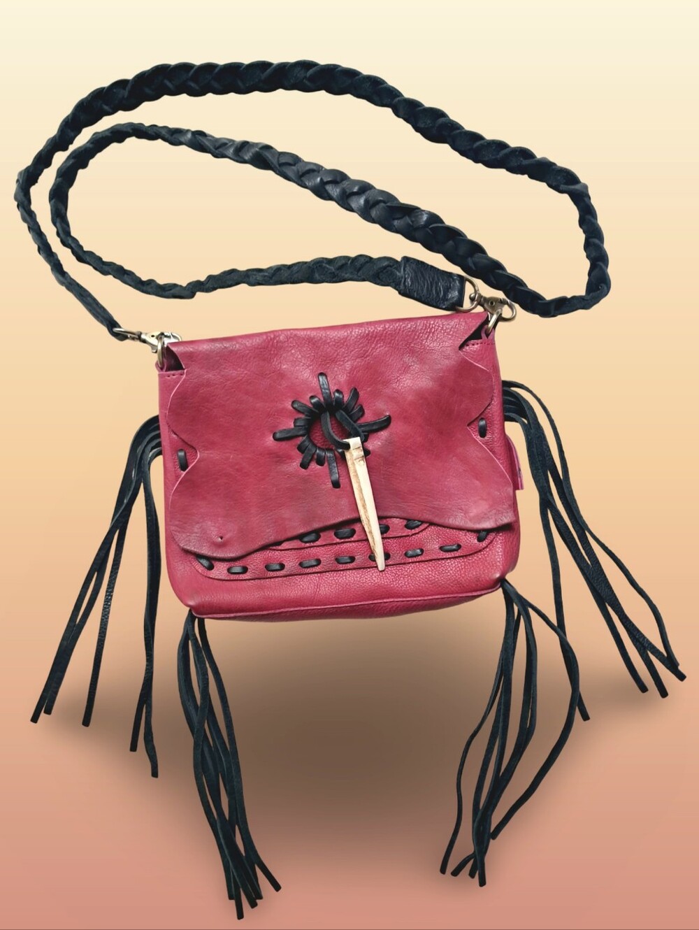 American Darling Leather Western Crossbody Bag Beautifully Preloved